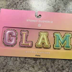 Stoney Clover Lane x Target “GLAM” embroidered patch set BNWT